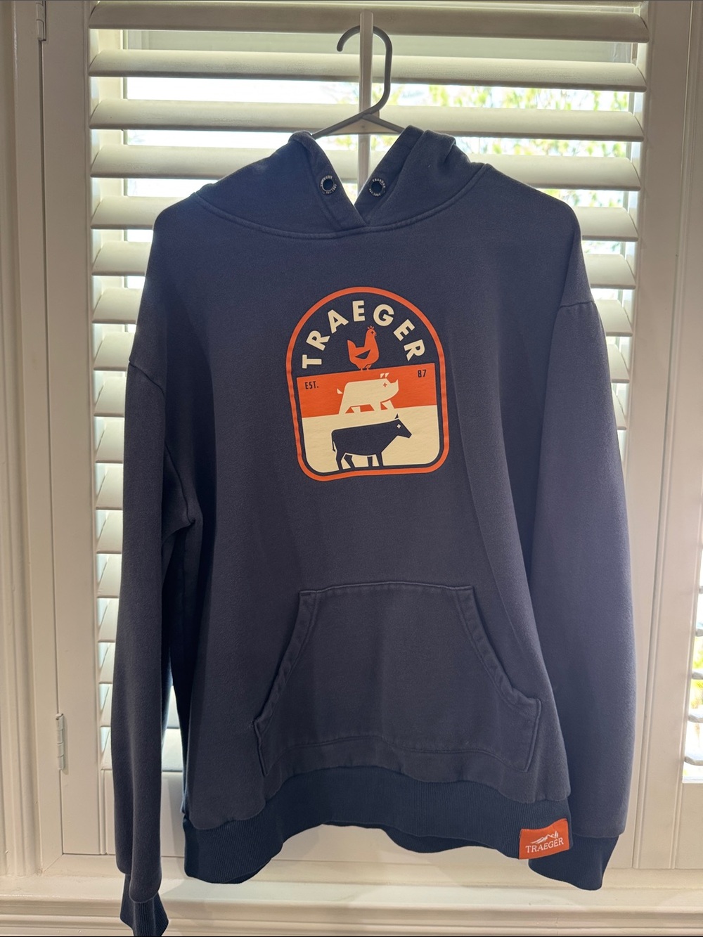 Men's Navy Logo Hoodie